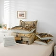 thumbnail image 6 of Homewish Safari Deer Bedding Comforter Set 7pcs for Teenagers,Jungle Animal Queen Bedding Sets Super Cozy,Autumn Vintage Retro Aesthetic Queen Sheet Sets,Luxury Bedroom Decor,Reversible, 6 of 8
