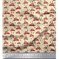 thumbnail image 1 of Soimoi Georgette Viscose Fabric Car & Owl Cartoon Decor Fabric Printed Yard 42 Inch Wide, 1 of 3