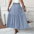 thumbnail image 5 of Delliss Women's Tiered Trendy Skirt Loose Ruffle High Waist Skirts, 5 of 6