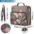 thumbnail image 3 of Water-Resistant 3-Ring Binder Organizer with Multiple Pockets Zipper Binder Bag for Office Delicate Butterfly, 3 of 8