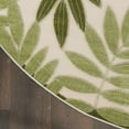 thumbnail image 3 of Nourison Aloha Indoor/Outdoor Ivory Green 7'10" x Round Area Rug (8 Round), 3 of 9