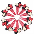 thumbnail image 1 of Horquillas de dibujos animados de Disney para niña, 10 piezas, Mickey, Minnie, Bowknot, punto de onda, PVC, accesorios para el cabello, pasador, pinza para el pelo, regalo, 1 of 1