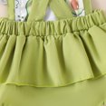 thumbnail image 5 of Newborn Baby Girl Summer Outfit Avocado Strawberry Romper Fly Sleeve Bodysuit Overalls with Headband Set Infant Cute Clothes, 5 of 7