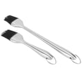 thumbnail image 3 of Home Supplies,2Pcs/Set Stainless Steel Oil Cooking Tools Silicone Brush Unbeatable Value, 3 of 14