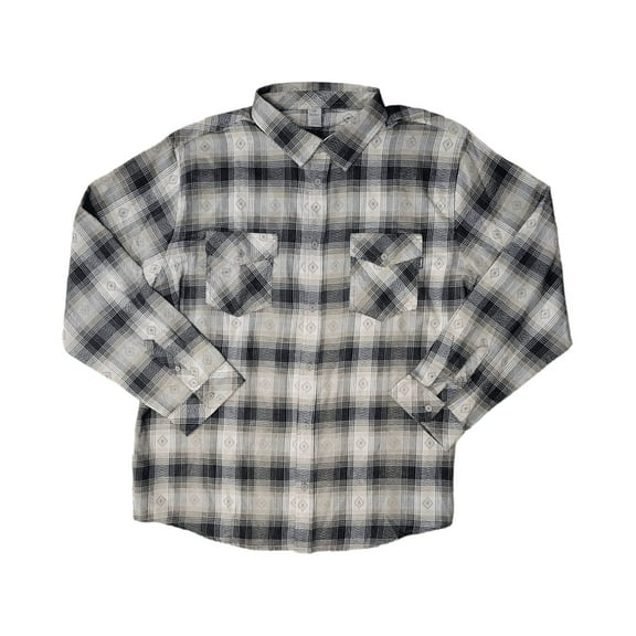 Hurley Men's Long Sleeve Ultra Soft Brushed Flannel Button Up Shirt (Iguana Green, Small)