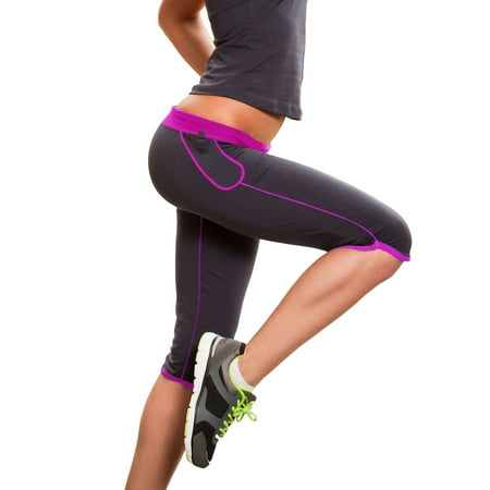 Henderson Neoprene Shorts - Anti Cellulite Weight Loss Shorts, Hot Neoprene Body Shaper Pants for Women with a Phone Pocket (Large, Pink)