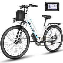 Gocio 26" City Commuter Electric Bike for Adults, 750W Peak Motor, 48V 7.8Ah (374Wh) Removable Battery, 19.8 Mph 7-Speed Ebike, UL2849 Certified