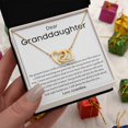 thumbnail image 5 of Perfect Gift For Your Granddaughters, Interlocking Hearts Necklace, Gift Box Included, 5 of 5