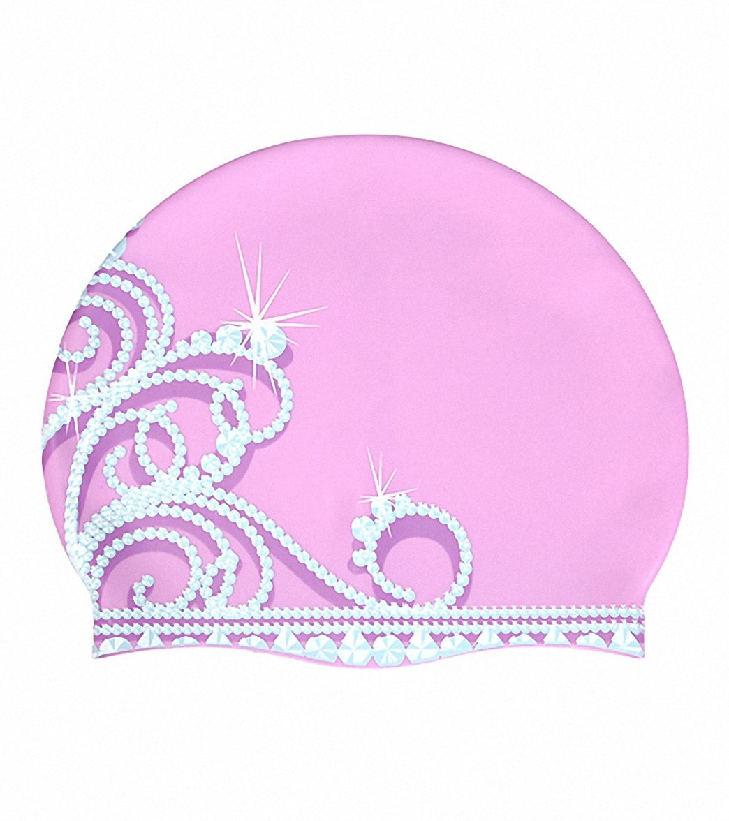 Sporti Princess Tiara Silicone Swim Cap