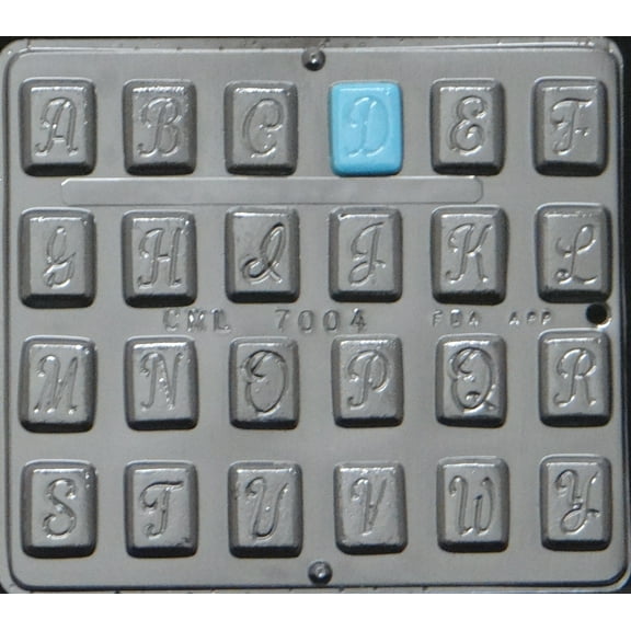 7004 "Alphabet" Chocolate Candy Mold