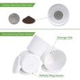 thumbnail image 4 of 10 Inch 12 Inch 14 Inch, Set of 3 Plastic Planter Pots for Plants with Drainage Hole and Seamless Saucers, White Color, XX-Large, 4 of 7