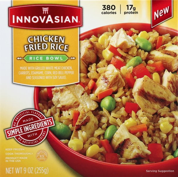 InnovAsian Chicken Fried Rice Bowl Meal, 9 Oz (Frozen) – Walmart ...