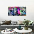thumbnail image 4 of HFDF Abstract Creative Money Pop Art Prt Contemporary Entrepreneur spirational 100 Bill Dollar Giclee Canvas Wall Art Patg Positive Modern Art for Bedroom Dng Room Easy to Hang- 10x8inch Unframed, 4 of 6