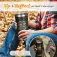 thumbnail image 5 of Christian Art Gifts Large Stainless Steel Inspirational Travel Mug Tumbler for Men & Women: Stand Firm Encouraging Bible Verse, Double Wall Vacuum Insulated w/Lid, Hot/Cold Beverage, Black, 18 oz., 5 of 6