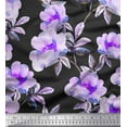 thumbnail image 1 of Soimoi Georgette Viscose Fabric Flower & Leaves Watercolor Decor Fabric Printed Yard 42 Inch Wide, 1 of 3