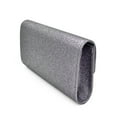 thumbnail image 4 of Large Metallic Glitter Envelope Flap Clutch Evening Bag - Diff Colors Avail, 4 of 5