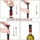 thumbnail image 3 of Tapón de vino resellable, tapón de vacío para bomba de vino, tapón de vacío para vino, tapón de vacío de silicona para ahorrar vino (48 piezas), 3 of 8