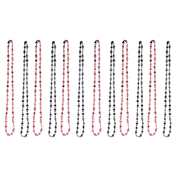 Collar Beistle Beaded Casino Paquete de 2 unidades 84 cm de largo