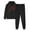 Black, variant on Amzcrzy Two Piece Sets for Women Outfits Men's and Women's Sports Tracksuits Long Sleeve Pullover Hoodies Sweatshirt Loose Coat and Sweatpants Fall Winter Suit 2 Piece Sets for Women