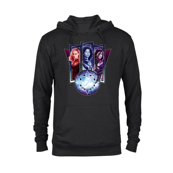 Marvel Studios The Marvels Captain Marvel Photon Ms. Marvel - Pullover Hoodie for Adults - Customized-Black