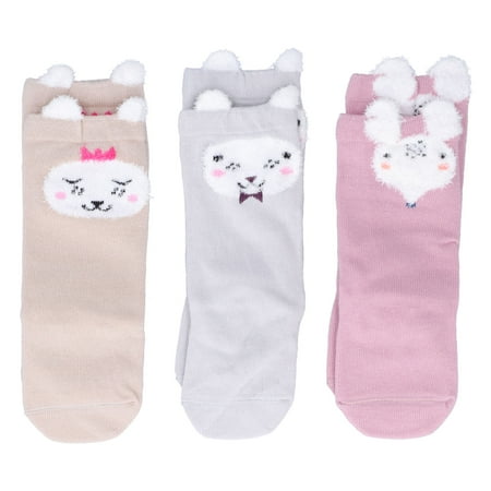 

3 Pairs Kid Children Socks Cartoon Animal Pattern Baby Infant Cute Breathable Socks