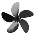 thumbnail image 2 of Fireplace Fan Accessory, Heat Powered Fan Blade Black Rustproof Wide Application  For Home For Living Room, 2 of 8