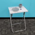 thumbnail image 2 of Home Basics Mind your Manners Multi-Purpose Foldable TV Tray Table, White, 2 of 6