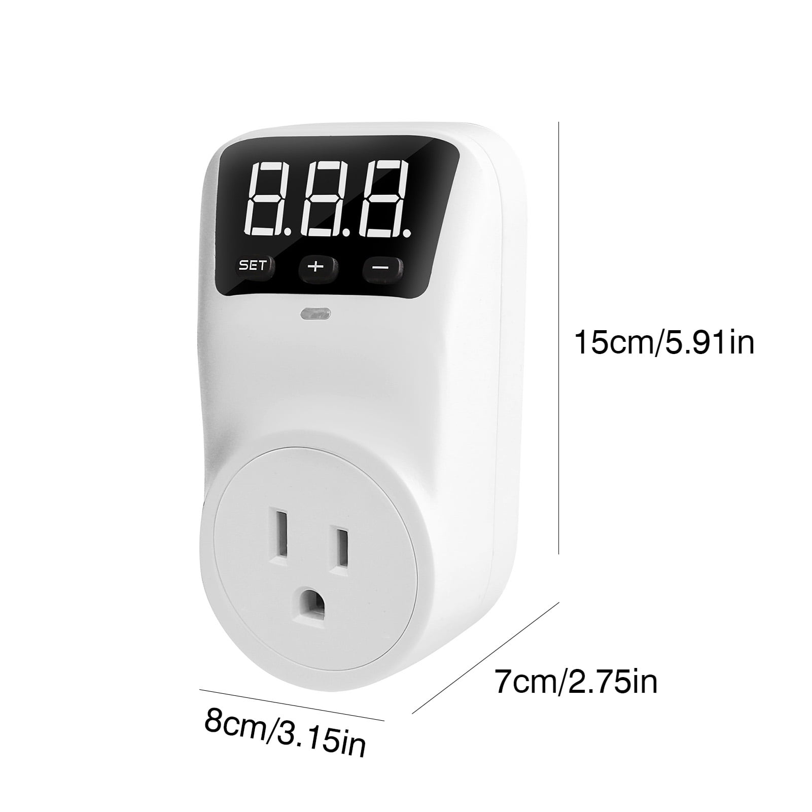 Socket Digital Automatic Voltage Protector Socket LCD Display Power Protector Socket Overcurrent Voltage Relay Protector Outlet