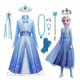 thumbnail image 2 of Vestido de princesa Frozen para niñas, disfraz de reina de las nieves Elsa, ropa para niños, fiesta de Halloween, Carnaval, niños, vestidos de Cosplay de 4 a 12 años, 4 años Gao Jinjia LED, 2 of 2