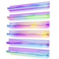 thumbnail image 1 of 6 Pack Large Iridescent Clear Acrylic Wall Mounted Floating Rack, Nail Polish Storage Rack, Room Wall Display Bookshelf, Modern 15 Inch Thickened Bath, 1 of 5