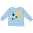 thumbnail image 3 of Inktastic Rocket Space Ship Happy Second Birthday Boys or Girls Long Sleeve Toddler T-Shirt, 3 of 5