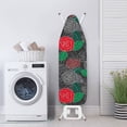 thumbnail image 4 of Rose Pattern Iron Board Protective Cover with Easy Install Resists Dust Covers Non Fading Cloth Cover Iron Pad Board Cover Home Use, 4 of 6