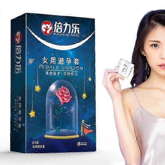 2pcs Female Condoms Adult Sensitive Orgasm Latex Stimulate Condom For Women Sexy Accessories