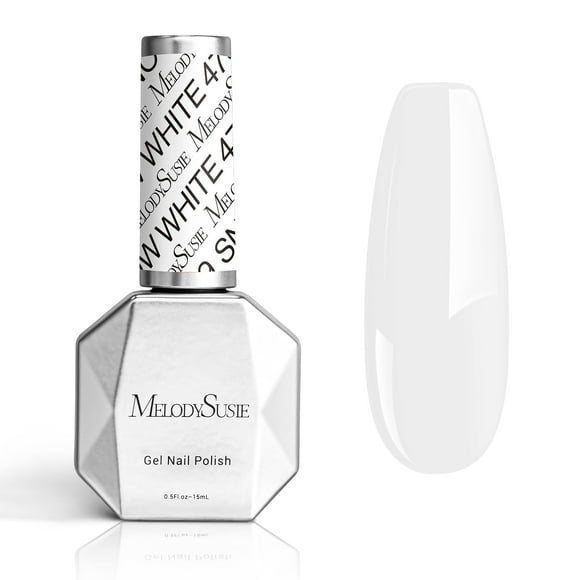 Esmalte de uñas en gel MelodySusie Thick White Snow 15 ml UV/LED