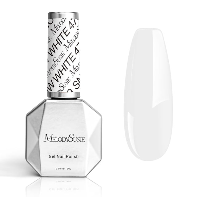 Esmalte de uñas en gel MelodySusie Thick White Snow 15 ml UV/LED