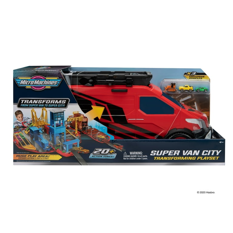 MICROMACHINES Large Playset Super Van City - Walmart.com