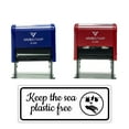 thumbnail image 2 of All Quality Keep The Sea Plastic Free Self-Inking Rubber Stamp | Business and Packaging Stamps (Black Ink) - Q-300, 2 of 7