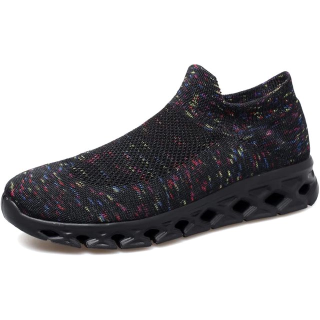 Xishao Zapatos para Caminar para Hombre Tenis Deportivas Zapatos sin Cordones Casuales negro-1 26.5 cm negro-1 26.5 cm Xishao ropa