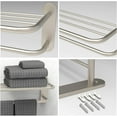 thumbnail image 3 of 18'' Bathroom Wall Mount Towel Rack Shelf with a Towel Bar, Brushed Nickel, by Fixsen, 3 of 9