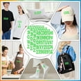 thumbnail image 3 of Neasyth 612 pcs Iron on Letters and Numbers for Clothing, Large 2 inch Heat Transfer Alphabet Adhesive Stickers for T-Shirt Jersey(Green), 3 of 8