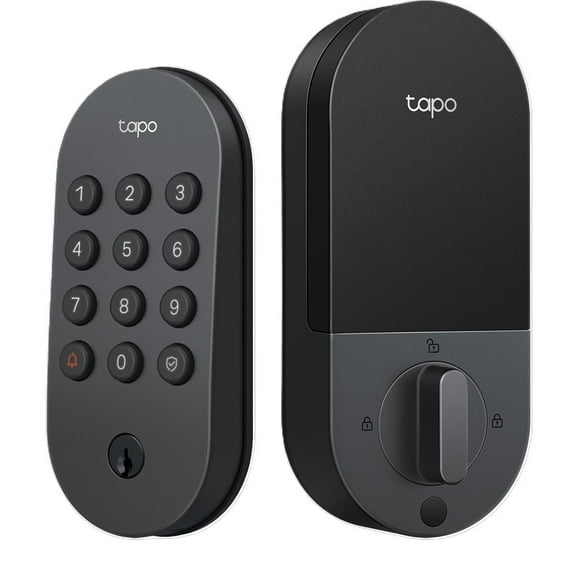TP-Link Tapo DLW10 Smart Deadbolt – No Monthly Fees, Real-Time Alerts, 5 Secure Unlock Methods, Up to 200-Day Battery, Auto-Lock, Alexa & Google Compatible, Durable & Weatherproof Design