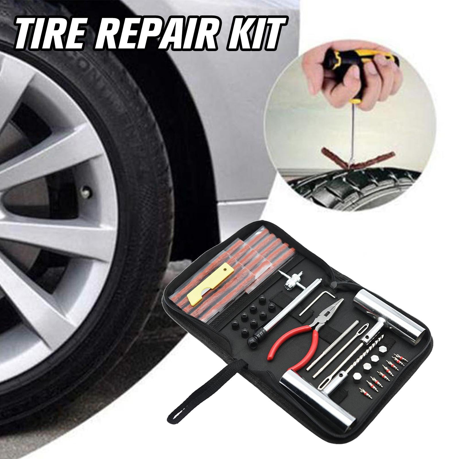 Flat Tire Motorcycle Tyre Repairs Near Me AYFFDIYI 46PCS Flat
