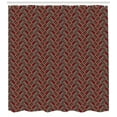 thumbnail image 3 of Ambesonne Vintage Shower Curtain, Retro Style Angled Design, 69"Wx84"L, Multicolor, 3 of 3
