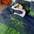 thumbnail image 4 of jejeloiu American Rugby Game 7 Pieces Bedding Comforter Set,Boys Ball Game Full Bedding Set For Football Lover Reversible, 4 of 8