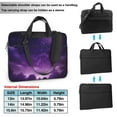 thumbnail image 2 of ZICANCN Laptop Case 14 inch, Purple Sky With Stars Work Shoulder Messenger Business Bag for Women and Men, 2 of 9