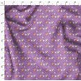 thumbnail image 4 of Soimoi Purple polyester Crepe Fabric Leaf Floral Print Fabric by the Yard 52 Inch Wide, 4 of 6