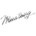 thumbnail image 3 of United Pacific F6802 Tripe Chrome Die-Cast “Mustang” Script Emblem, Badge Replacement, Double-Sided Tape, Easy Installation – ONE Unit, 3 of 6