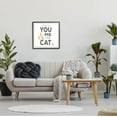thumbnail image 2 of Stupell Industries Love Is You Me & The Cat Phrase Graphic Art Black Framed Art Print Wall Art, Design by K. Kaufman, 2 of 7