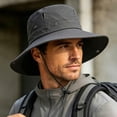 thumbnail image 6 of Lanyiu Men Wide Brim Breathable Bucket Hat Packable Boonie Hat Outdoor Fishing Hiking Sun Cap, 6 of 9
