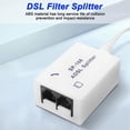 thumbnail image 2 of Divisor de Filtro DSL de 4 Uds, Divisor ADSL para Línea Telefónica Macho A 2 Hembras RJ11 6P4C/6P2C, Adaptador Convertidor de Módem Telefónico, 2 of 5